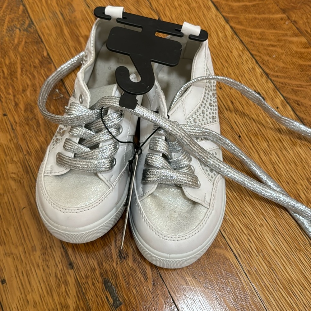 Bebe blinged out girl sneakers “new” size 13